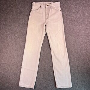 VTG 80s Wrangler Jeans Womens 9 Gray Grunge Western High Rise Straight USA 27x33